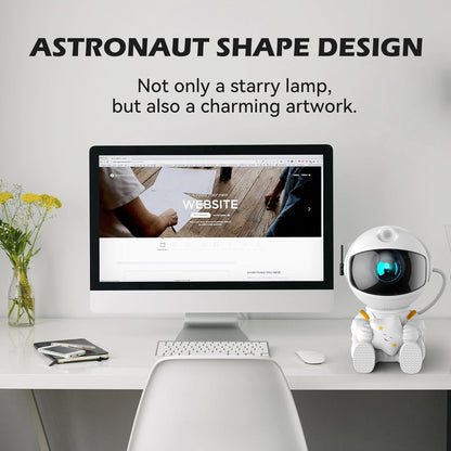 Astronaut Galaxy Projector Lamp – LED Nebula & Star Ceiling Light for Bedroom, Gaming Setup & Room Decor