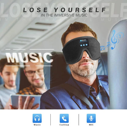 HITOZON Wireless Sleep Headphones with 3D Eye Mask - Ultra-Thin HD Stereo Speakers, Unisex Bluetooth Sleep Aid Products, Tech Gadgets for Insomnia, Travel