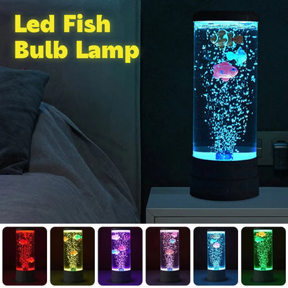 7-Color LED Jellyfish Lamp - USB & Battery Operated Fantasy Aquarium Night Light for Home and Bedroom Décor